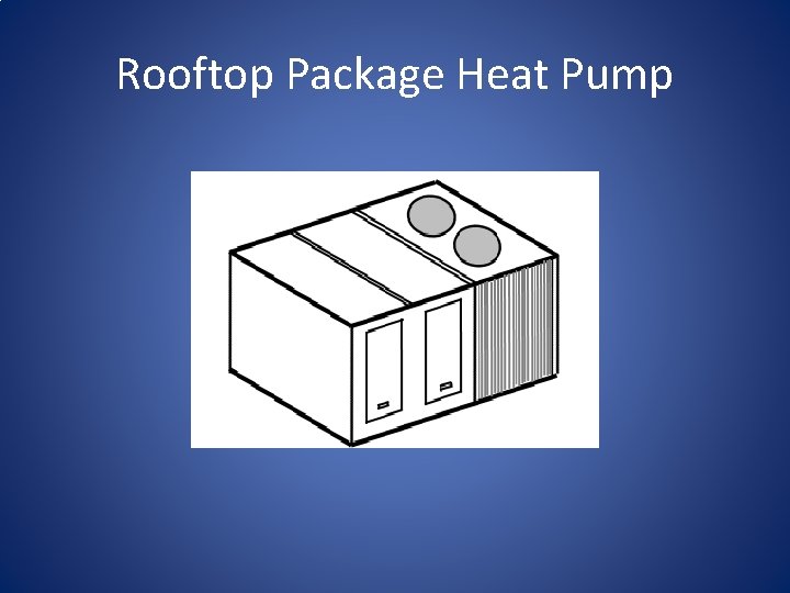 Rooftop Package Heat Pump 