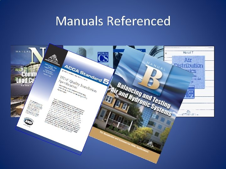 Manuals Referenced 