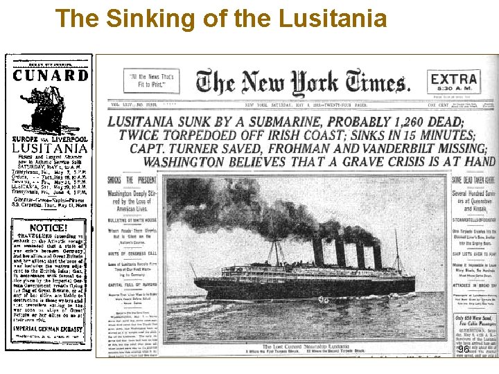 The Sinking of the Lusitania 96 