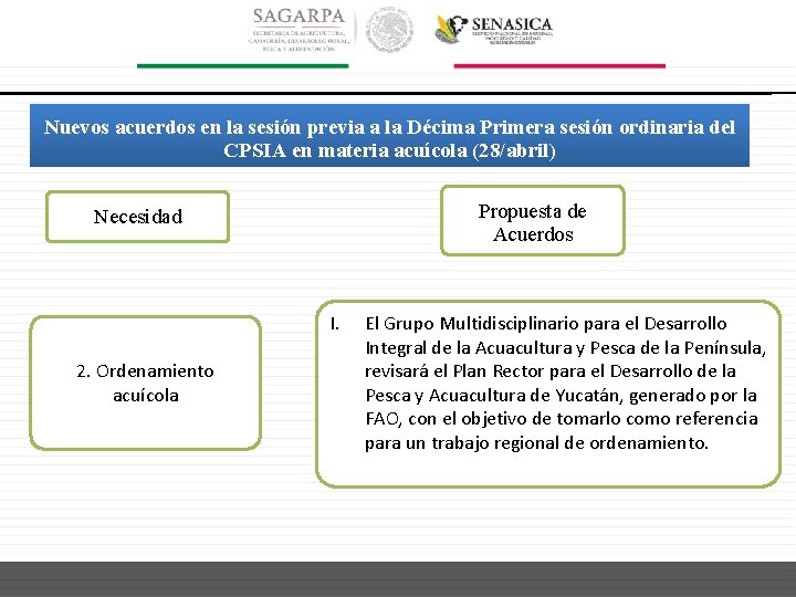 Nuevos acuerdos en la sesión previa a la Décima Primera sesión ordinaria del CPSIA