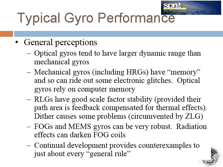 Typical Gyro Performance TRIO-CINEMA Meeting 11/30/2020 