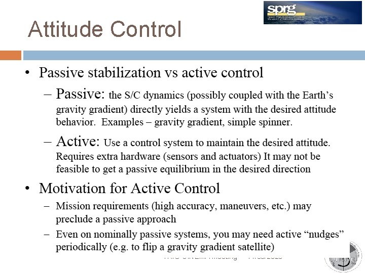 Attitude Control TRIO-CINEMA Meeting 11/30/2020 