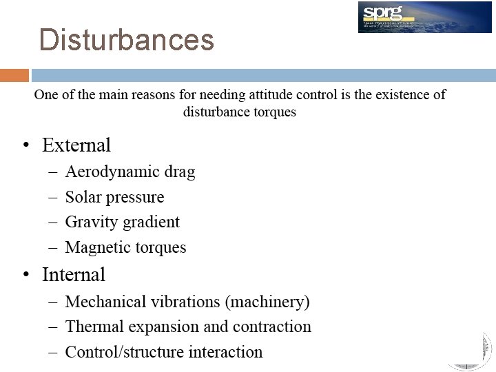 Disturbances TRIO-CINEMA Meeting 11/30/2020 