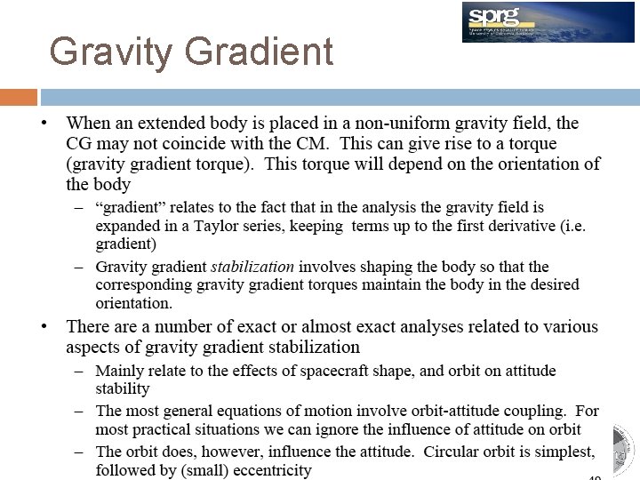 Gravity Gradient TRIO-CINEMA Meeting 11/30/2020 