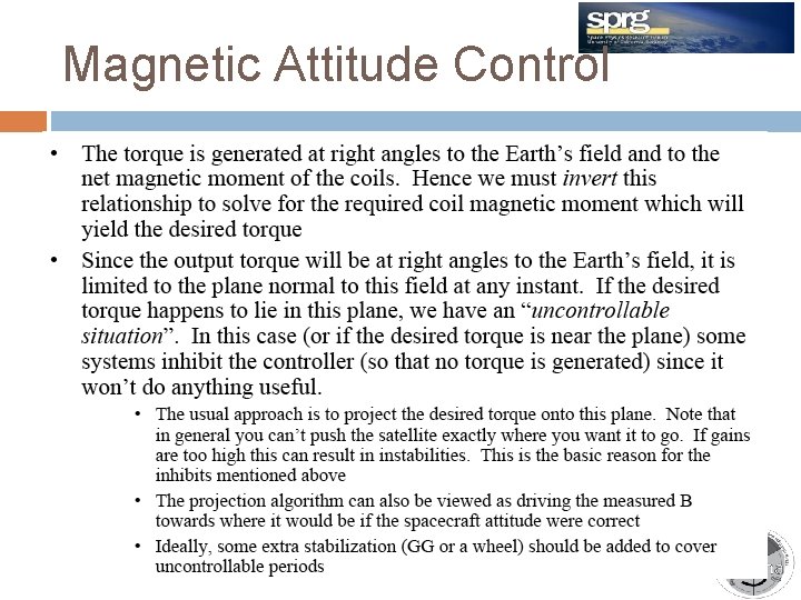Magnetic Attitude Control TRIO-CINEMA Meeting 11/30/2020 