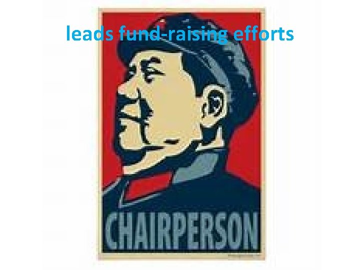 leads fund-raising efforts 