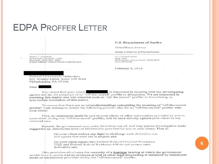 EDPA PROFFER LETTER 6 