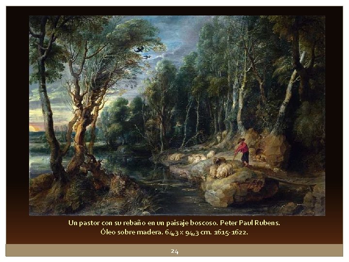 Un pastor con su rebaño en un paisaje boscoso. Peter Paul Rubens. Óleo sobre Un pastor con su rebaño en un paisaje boscoso. Peter Paul Rubens. Óleo sobre