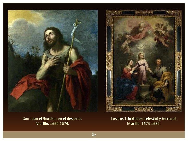 San Juan el Bautista en el desierto. Murillo. 1660 -1670. Las dos Trinidades: celestial San Juan el Bautista en el desierto. Murillo. 1660 -1670. Las dos Trinidades: celestial