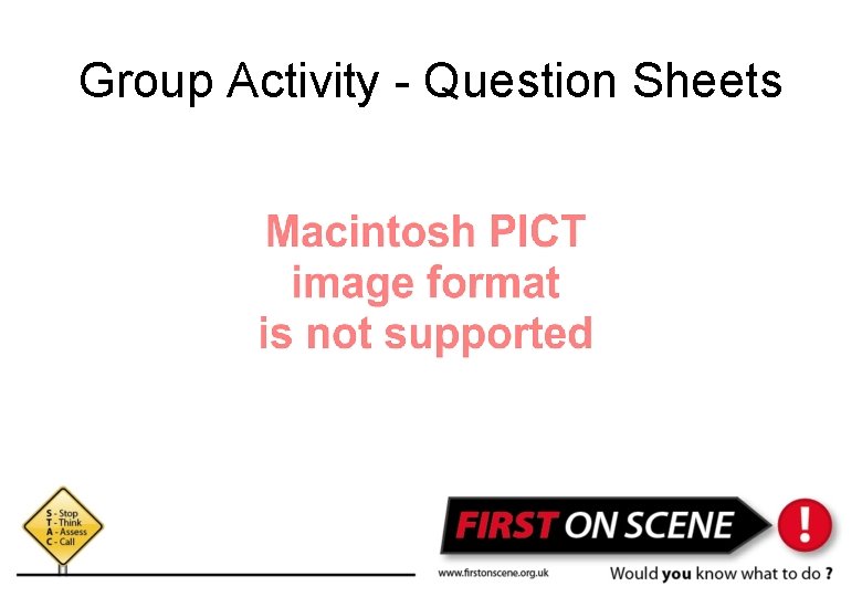 Group Activity - Question Sheets 