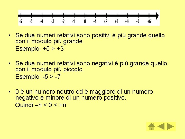  • Se due numeri relativi sono positivi è più grande quello con il