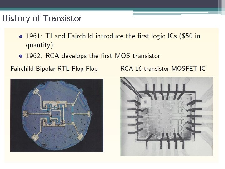 History of Transistor 