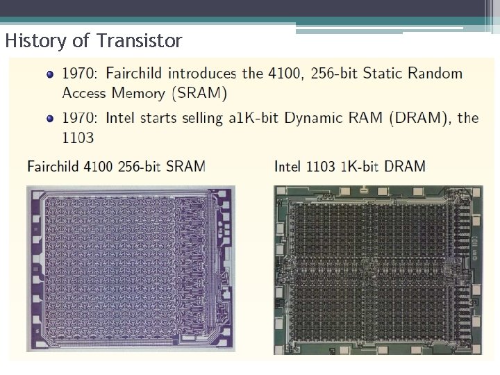 History of Transistor 