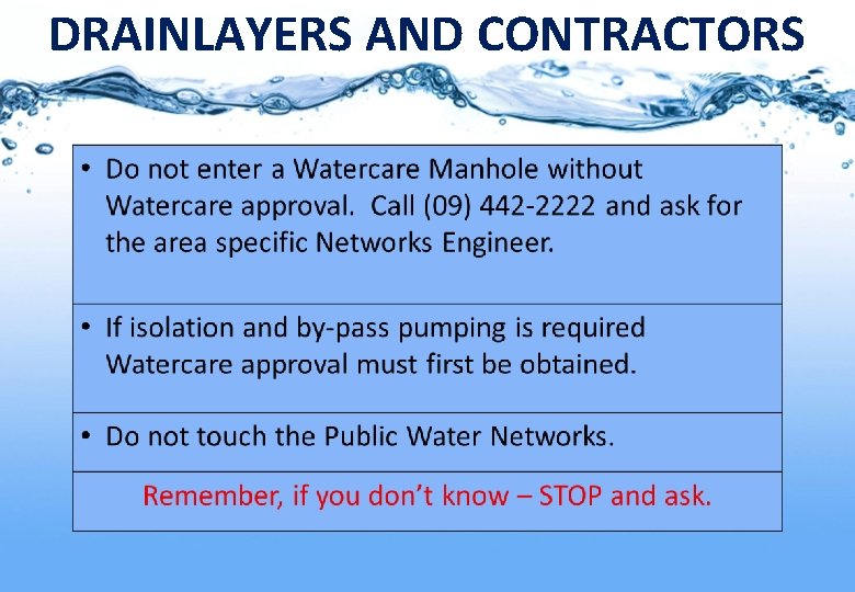 DRAINLAYERS AND CONTRACTORS 