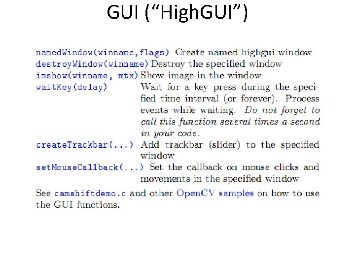 GUI (“High. GUI”) 