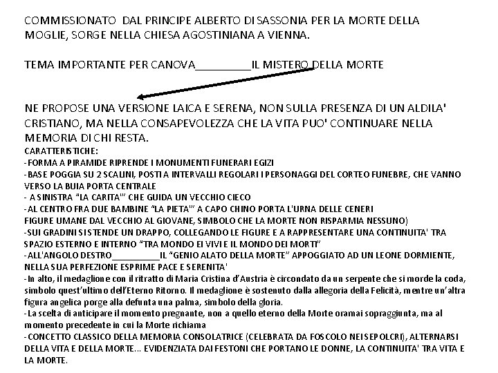 COMMISSIONATO DAL PRINCIPE ALBERTO DI SASSONIA PER LA MORTE DELLA MOGLIE, SORGE NELLA CHIESA