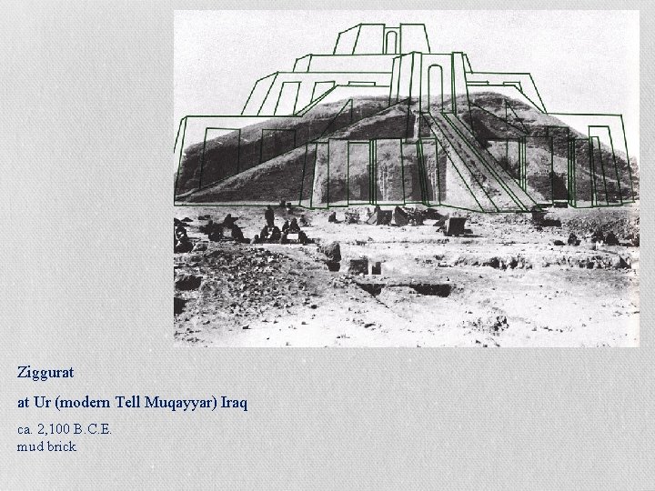 Ziggurat at Ur (modern Tell Muqayyar) Iraq ca. 2, 100 B. C. E. mud