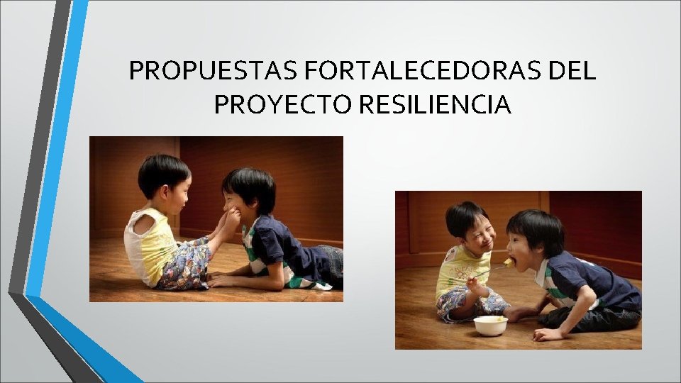 PROPUESTAS FORTALECEDORAS DEL PROYECTO RESILIENCIA PROPUESTAS FORTALECEDORAS DEL PROYECTO RESILIENCIA