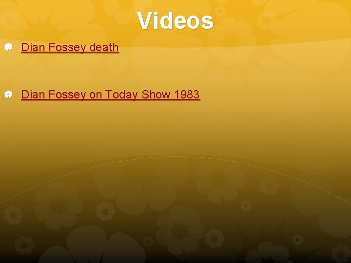 Videos Dian Fossey death Dian Fossey on Today Show 1983 
