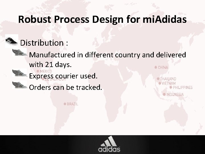 adidas distribution
