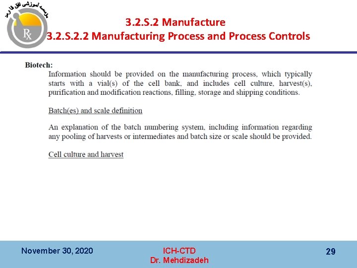 3. 2. S. 2 Manufacture 3. 2. S. 2. 2 Manufacturing Process and Process