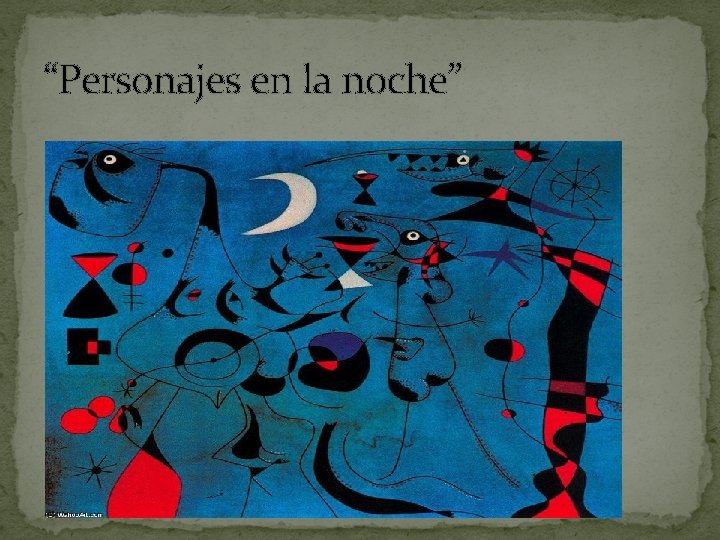 “Personajes en la noche” 