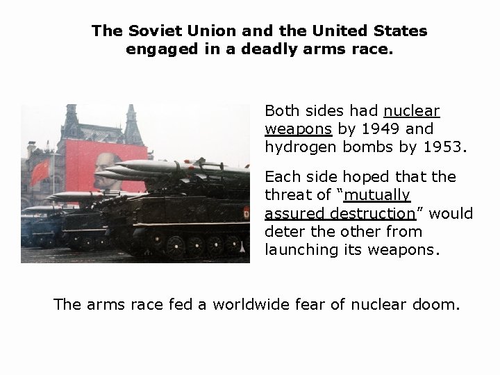 Chapter 18 The Cold War Section 1 The