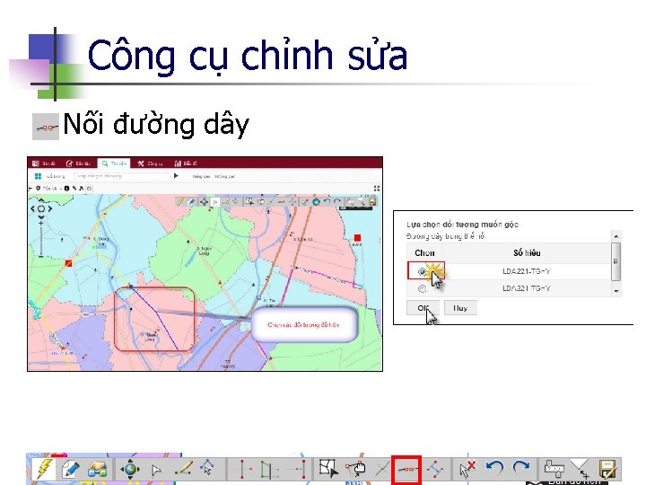 Công cụ chỉnh sửa n Nối đường dây 