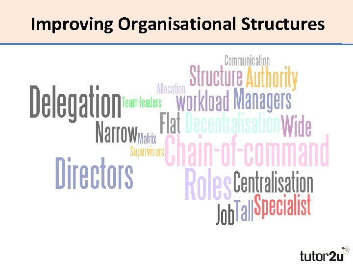 Improving Organisational Structures 
