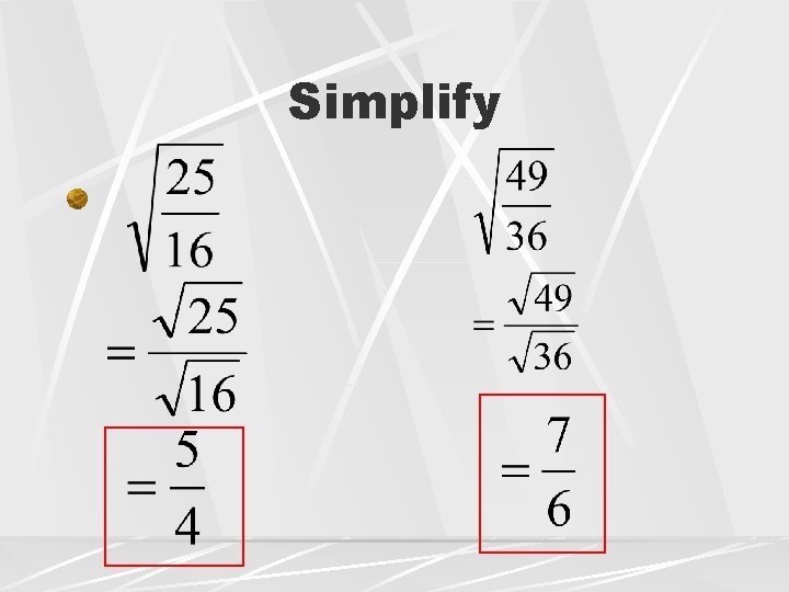 Simplify 