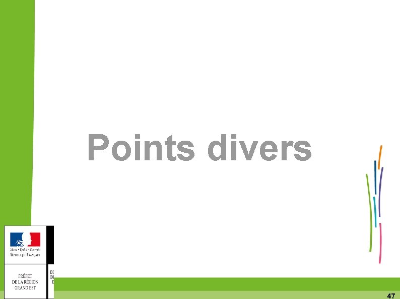 Points divers 47 