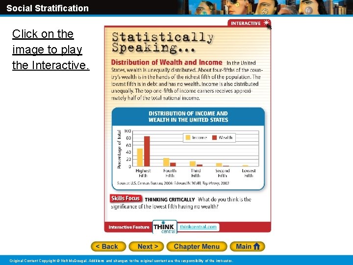 Social Stratification Click on the image to play the Interactive. Original Content Copyright ©