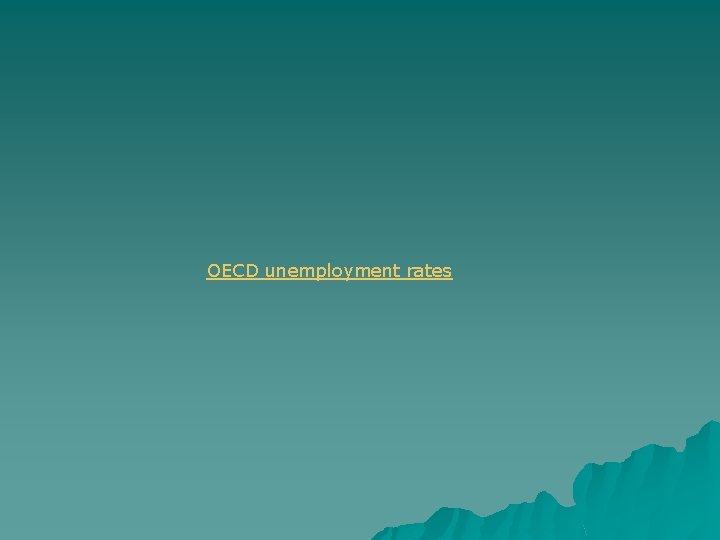 OECD unemployment rates 