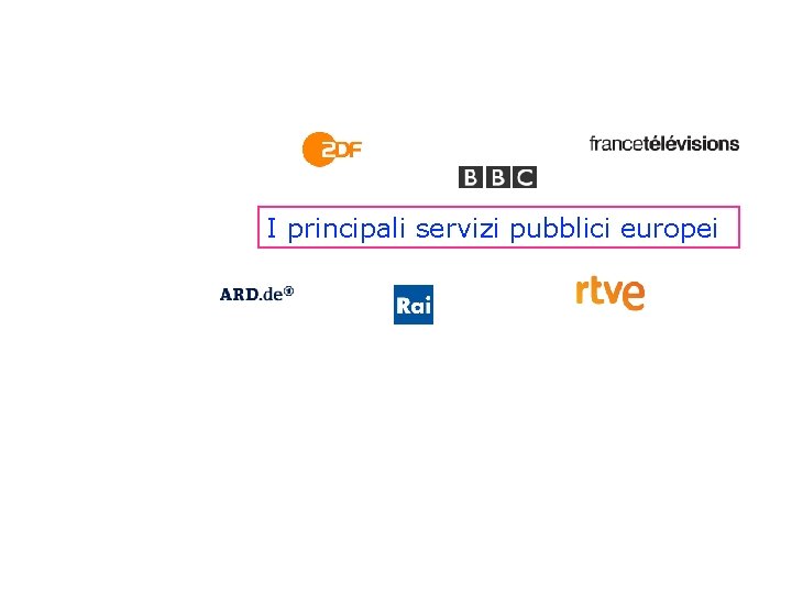 I principali servizi pubblici europei 