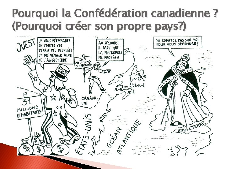 Pourquoi la Confédération canadienne ? (Pourquoi créer son propre pays? ) 