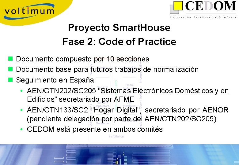 Proyecto Smart. House Fase 2: Code of Practice n Documento compuesto por 10 secciones
