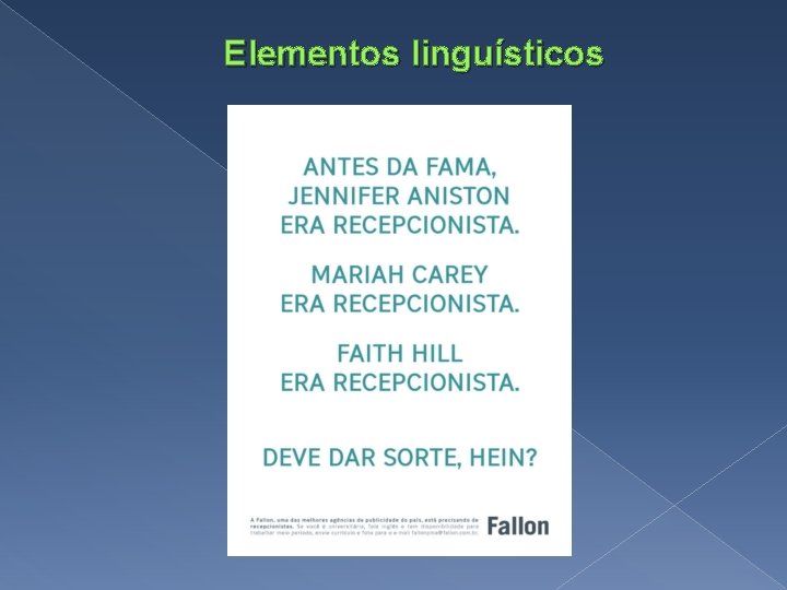 Elementos linguísticos 