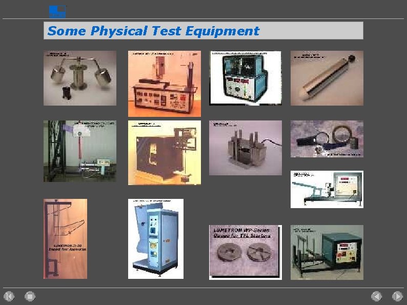 Some Physical Test Equipment 