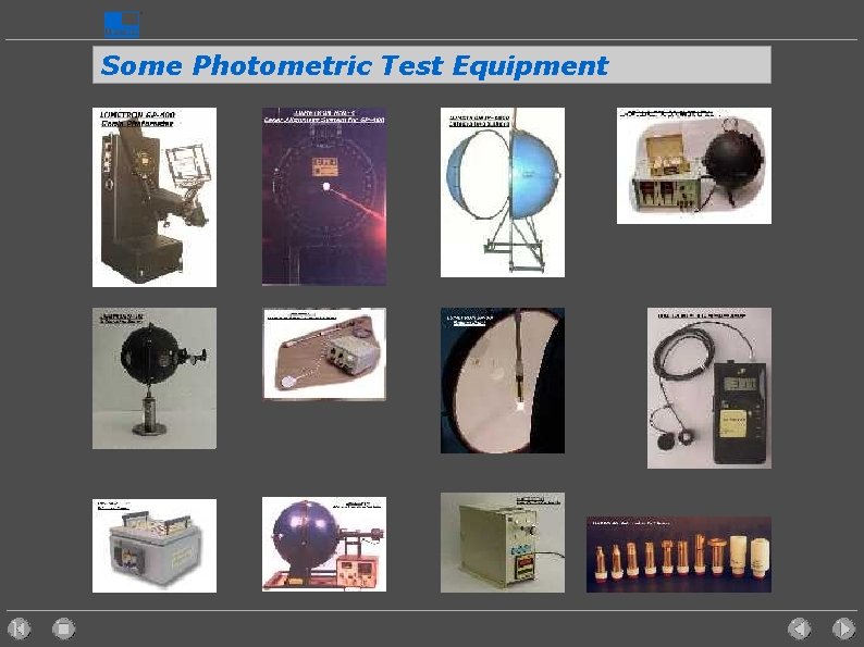 Some Photometric Test Equipment 
