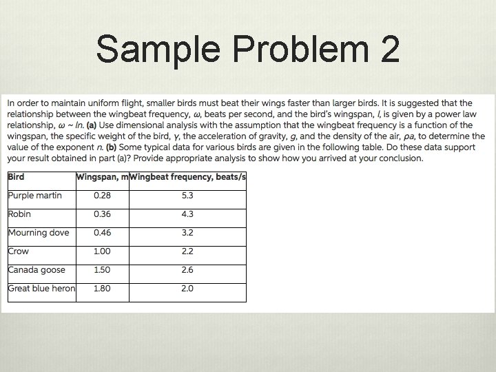 Sample Problem 2 