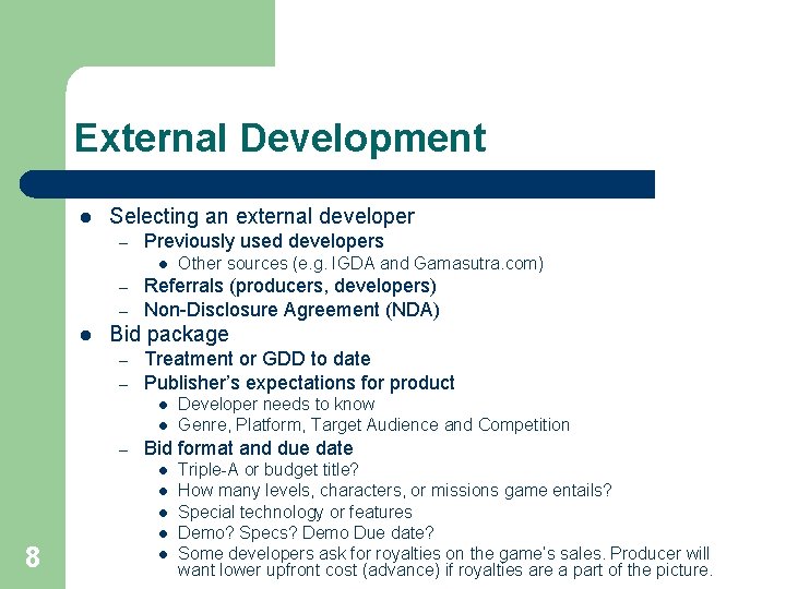 Chapter 7 1 Game Production Management Overview l