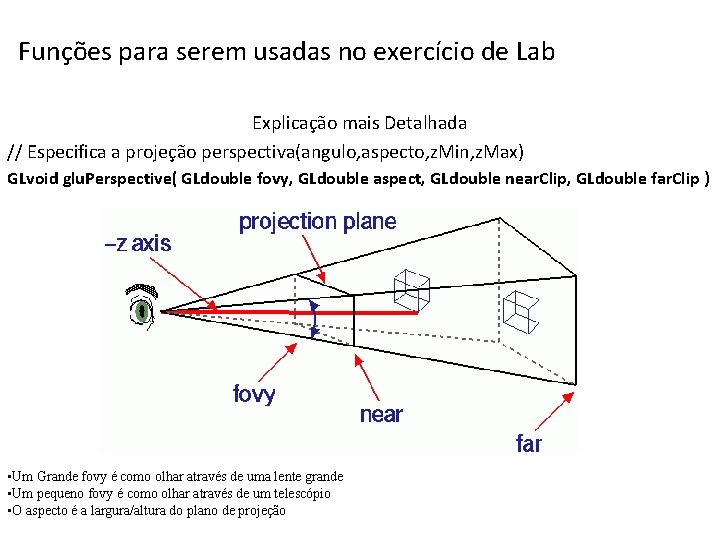 Funções para serem usadas no exercício de Lab Explicação mais Detalhada // Especifica a