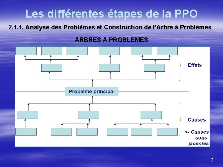 Les différentes étapes de la PPO 2. 1. 1. Analyse des Problèmes et Construction