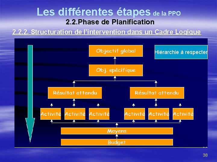 Les différentes étapes de la PPO 2. 2. Phase de Planification 2. 2. 2.