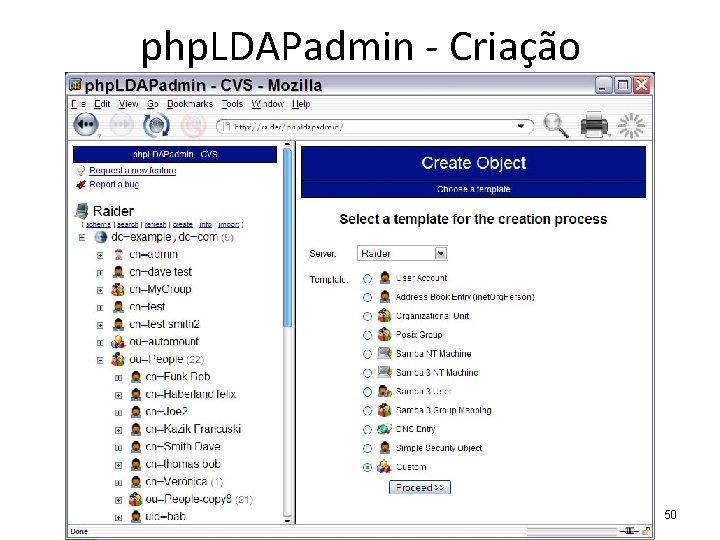 php. LDAPadmin - Criação 50 