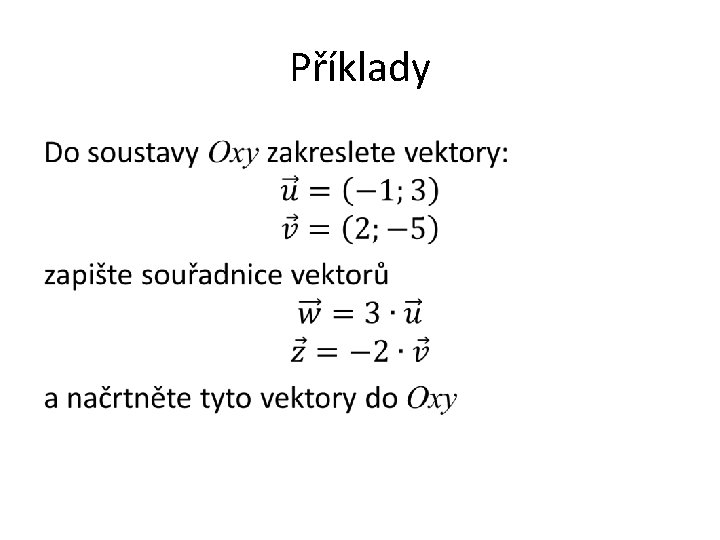 Příklady • 