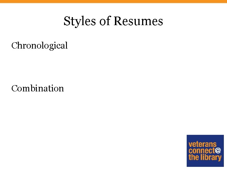 Styles of Resumes Chronological Combination 