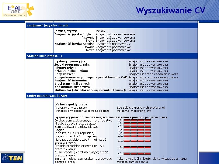 Wyszukiwanie CV 