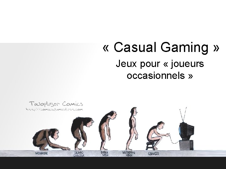  « Casual Gaming » Jeux pour « joueurs occasionnels » 