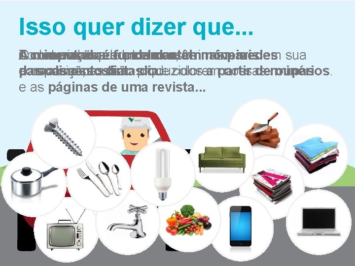 Isso quer dizer que. . . A o Todos mineração esses produtos é efundamental